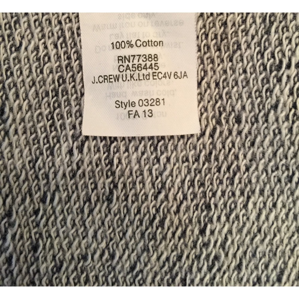 J. Crew Womens Sweatshirt Top Sz Small Navy Blue Short Sleeve Crew Embellished - Picture 9 of 12